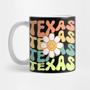 Texas Groovy Daisy Travel Wanderlust State Mug